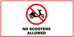 No scooters allowed in the Seychelles